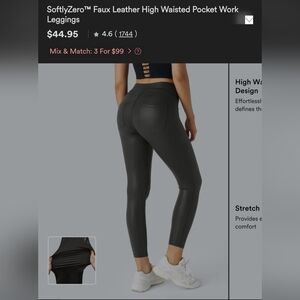 Halara Faux Leather Leggings